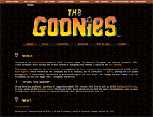 Tablet Screenshot of goonies.jorito.net